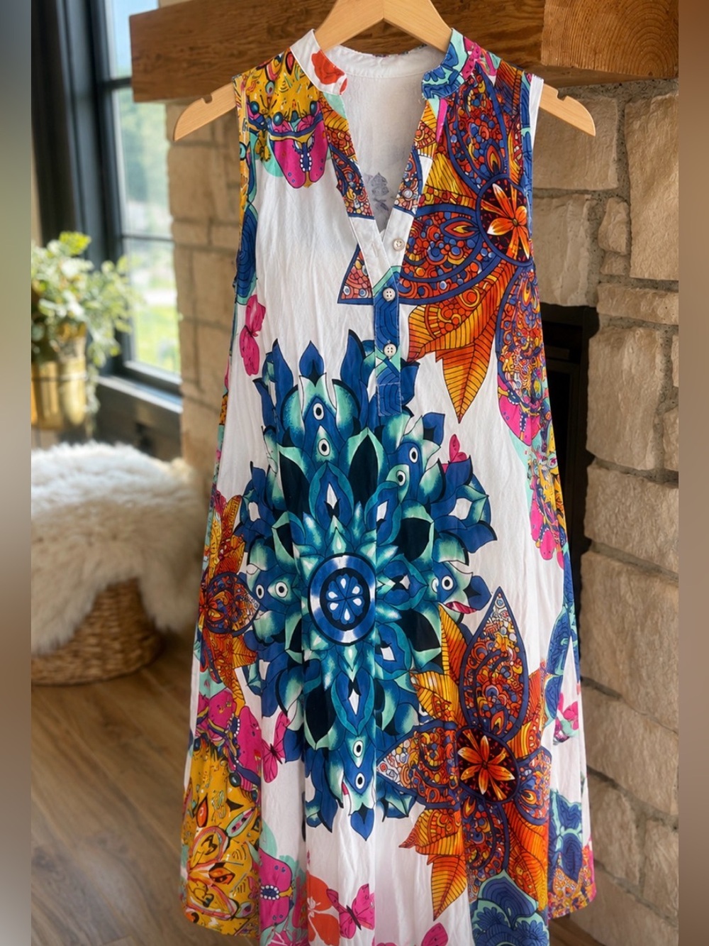 Seven Islands New York Women's Midi Vibrant Color Dress Size Large